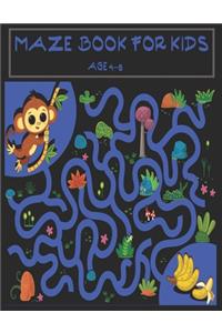 Maze book for kids age 4-8