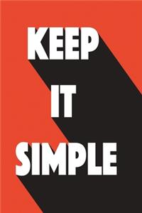 Notizbuch Keep it simple