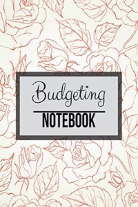 Budgeting Notebook: Rose Floral Design With Calendar 2018-2019 Weekly Planner, Bill Planning, Financial Planning Journal Expense Tracker Bill Organizer Notebook Busines