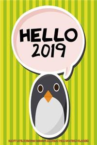 Hello 2019- Happy Little Penguin 2018-2019 Academic Year Monthly Planner