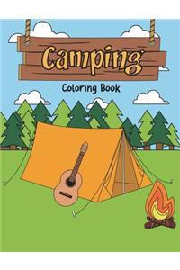 Camping Coloring Book