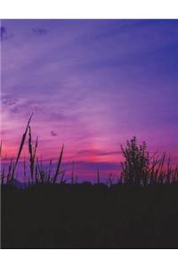 Twilight Notebook large Size 8.5 x 11 Ruled 150 Pages