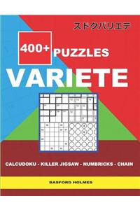 400 + puzzles VARIETE Calcudoku - Killer Jigsaw - Numbricks - Chain.