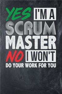 Yes I'm a Scrum Master No I Won't Do Your Work For You