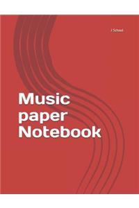 Music Paper Notebook