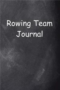 Rowing Team Journal Chalkboard Design