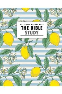 The Bible Study Happiness Memory Book: Vintage Lemon Beautiful Bible Journaling (Size 8x10)