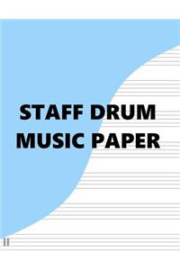 Staff Drum Music Paper
