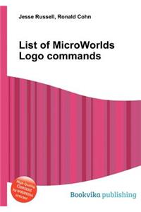 List of Microworlds LOGO Commands