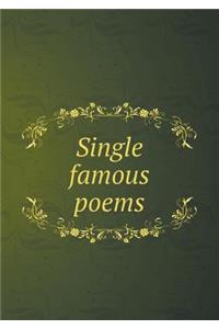 Single Famous Poems