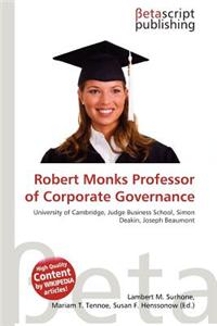 Robert Monks Professor of Corporate Governance