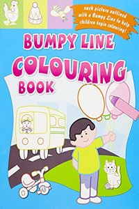 Bumpy Line Colouring Book (Blue)