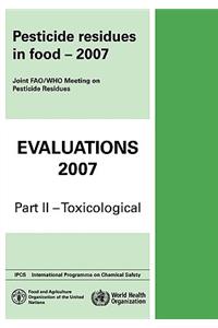 Pesticide Residues in Food Evaluations