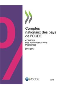 Comptes Nationaux Des Pays de l'Ocde, Comptes Des Administrations Publiques 2018