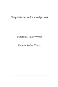 Sleep assist device for seated persons