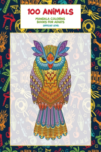 Mandala Coloring Books for Adults Difficult Level - 100 Animals