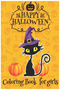 Halloween Coloring Book for Girls