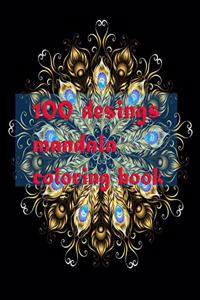 100 desings mandala coloring book