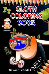 Sloth coloring book