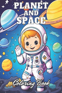 Planet and Space Coloring Book