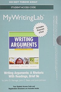 Mywritinglab with Pearson Etext --Standalone Access Card -- For Writing Arguments