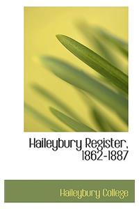 Haileybury Register, 1862-1887