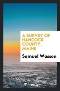 Survey of Hancock County, Maine