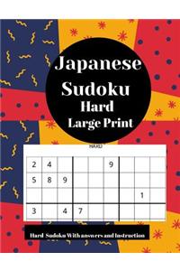 Japanese Sudoku Hard Large Print