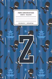 Primary Composition Notebook Grades K-2 Story Journal Z