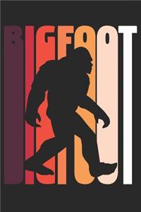 Bigfoot Notebook - Vintage Retro Bigfoot I Believe Yeti Sasquatch - Bigfoot Journal