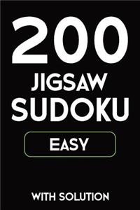 200 Jigsaw Sudoku Easy With Solution