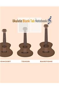 Ukulele Blank Tab Notebook