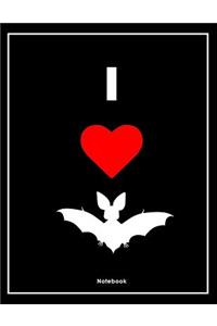 I Love Bats Notebook
