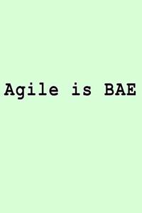 Agile is BAE: Blank Lined Journal