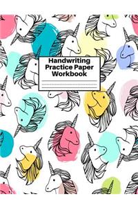 Handwriting Practice Paper Workbook
