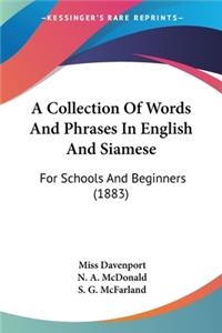 Collection Of Words And Phrases In English And Siamese