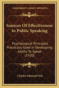 Sources of Effectiveness in Public Speaking