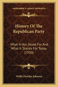 History Of The Republican Party