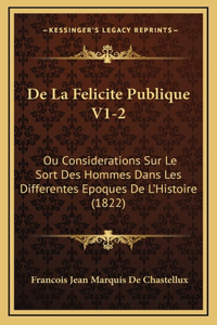 De La Felicite Publique V1-2