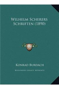 Wilhelm Scherers Schriften (1890)