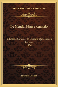 De Menelai Itinere Aegyptio