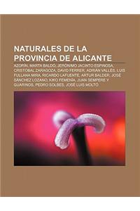 Naturales de La Provincia de Alicante
