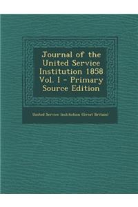 Journal of the United Service Institution 1858 Vol. I