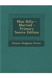 Miss Billy--Married