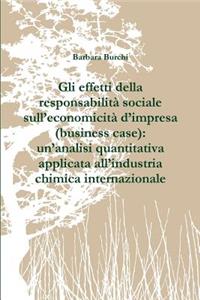 Gli effetti della responsabilità sociale sull'economicità d'impresa (business case)