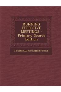 Running Effective Meetings