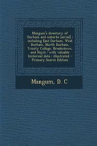 Mangum's Directory of Durham and Suburbs [Serial]