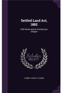 Settled Land Act, 1882