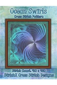 Ocean Swirls Cross Stitch Pattern