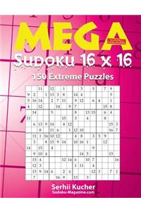 Mega Sudoku 16 X 16 - 150 Extreme Puzzles